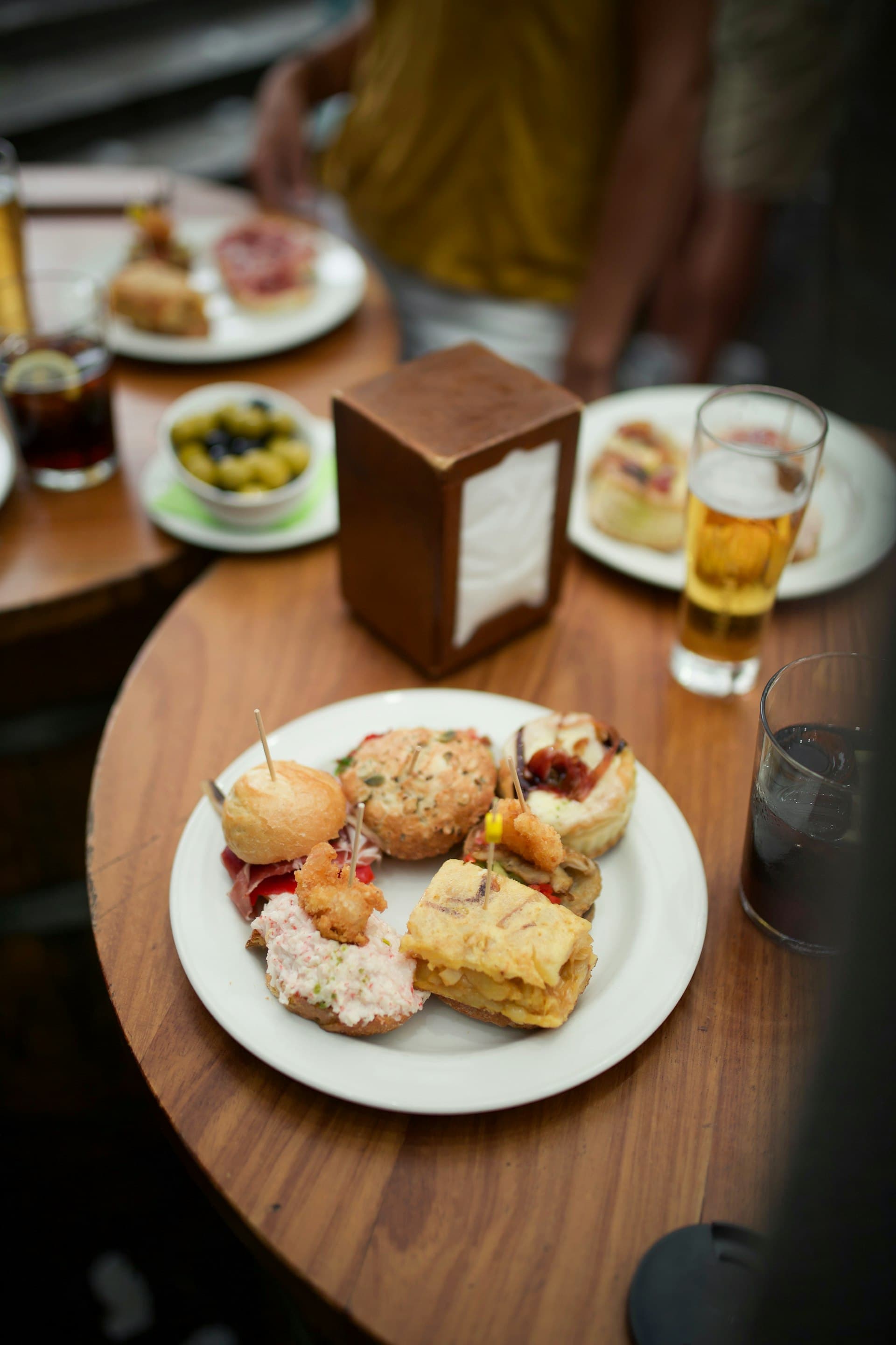 Tapas and a beer